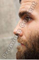 Nose Casual Average Bearded Street photo references
